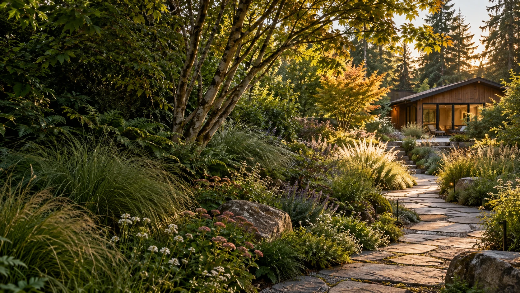 Illustrative garden & outdoor space concepts concept